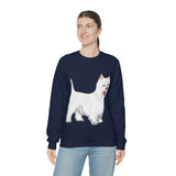 West Highland White Terrier Unisex Heavy Blend™ Crewneck Sweatshirt, S - 5XL, Cotton/Polyester, FREE Shipping, Made in USA!!