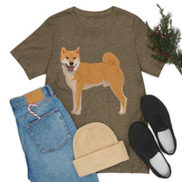 Shiba Inu Unisex Jersey Short Sleeve Tee, S - 3XL, 16 Colors, 100% Cotton, Light Fabric, FREE Shipping, Made in USA!!