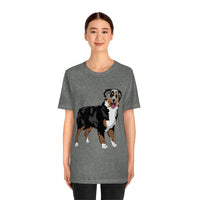 Australian Shepherd Unisex Jersey Short Sleeve Tee, XS-3XL, 14 Colors, Soft Cotton, Light Fabric, FREE Shipping, Made in USA!!