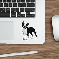 Boston Terrier Die-Cut Stickers, Water Resistant Vinyl, 5 Sizes, Matte Finish, Indoor/Outdoor, FREE Shipping, Made in USA!!