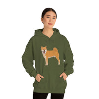 Shiba Inu Unisex Heavy Blend™ Hooded Sweatshirt, S -5XL, 12 Colors, Cotton/Polyester, Medium Heavy Fabric, FREE Shipping, Made in USA!!