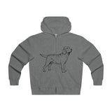 Labrador Retriever Hoodies, Men's Lightweight Zip Hooded Sweatshirt