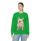 French Bulldog Unisex Heavy Blend Crewneck Sweatshirt, S - 3XL, 6 Colors, Loose Fit, Cotton/Polyester, FREE Shipping, Made in USA!!