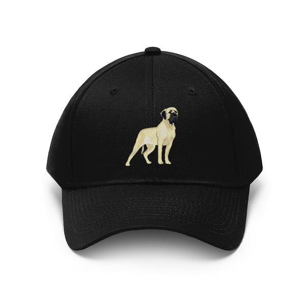 Mastiff Unisex Twill Hat, 100% Cotton Twill, 6 Panel Structure, Velcro Closure, Made in the USA!!