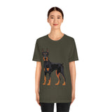 Doberman Pinscher Unisex Jersey Short Sleeve Tee