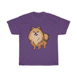 Pomeranian Unisex Heavy Cotton Tee, Made in USA