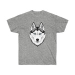 Siberian Husky Unisex Ultra Cotton Tee, 14 Colors, S - 5XL, 100% Cotton, FREE Shipping, Made in the USA!!