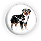 Australian Shepherd Wall clock