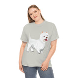 West Highland White Terrier Unisex Heavy Cotton Tee, S - 5XL, Cotton, FREE Shipping, Made in USA!!