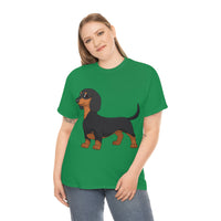 Dachshund Unisex Heavy Cotton Tee, S - 5XL, 12 Colors, Light Fabric, FREE Shipping, Made in USA!!