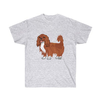 Ruby Cavalier King Charles Spaniel Unisex Ultra Cotton Tee, S - 5XL, 15 Colors, 100% Cotton, FREE Shipping, Made in the USA!!