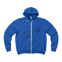 Labrador Retriever Hoodies, Unisex Sponge Fleece Full-Zip Hoodie