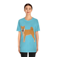 Shiba Inu Unisex Jersey Short Sleeve Tee, S - 3XL, 16 Colors, 100% Cotton, Light Fabric, FREE Shipping, Made in USA!!