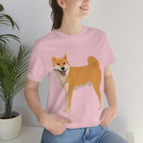 Shiba Inu Unisex Jersey Short Sleeve Tee, S - 3XL, 16 Colors, 100% Cotton, Light Fabric, FREE Shipping, Made in USA!!