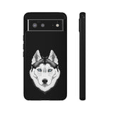 Siberian Husky Tough Cell Phone Cases, 33 Types of Cases, 2 Layer Case, Impact Resistant, FREE Shipping, Made in USA!!