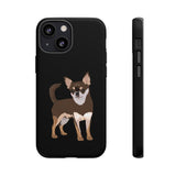 Chihuahua Cell Phone Tough Cases, iPhone, Samsung, 2 Layer Case, Impact Resistant, Made in the USA!!