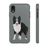 Border Collie Tough Cell Phone Cases, iPhone, Samsung, 2 Layer Case, Impact Resistant, Photographic Print Quality, FREE Shipping, Made in the USA!!