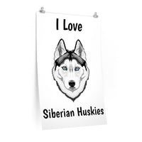 Siberian Husky Premium Matte vertical posters