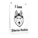 Siberian Husky Premium Matte vertical posters