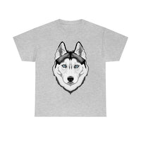 Siberian Husky Unisex Heavy Cotton Tee, S - 5XL, 12 Colors, Light Fabric, FREE Shipping, Made in USA!!
