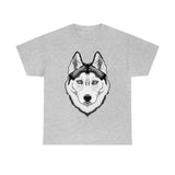 Siberian Husky Unisex Heavy Cotton Tee, S - 5XL, 12 Colors, Light Fabric, FREE Shipping, Made in USA!!