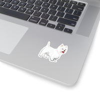 West Highland White Terrier Kiss-Cut Stickers, 4 Sizes, Vinyl with 3M Glue, FREE Shipping, Made in USA!!