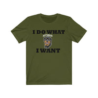 I Do What I Want Rottweiler Unisex Jersey Short Sleeve Tee