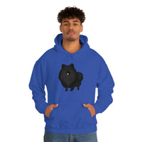 Black Pomeranian Unisex Heavy Blend™ Hooded Sweatshirt, S - 3XL, 6 Colors, Cotton/Polyester, FREE Shipping, Made in USA!!