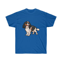 Tricolor Cavalier King Charles Spaniel Unisex Ultra Cotton Tee