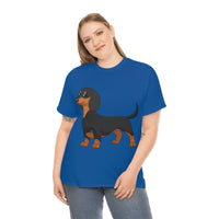 Dachshund Unisex Heavy Cotton Tee, S - 5XL, 12 Colors, Light Fabric, FREE Shipping, Made in USA!!