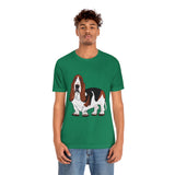 Basset Hound Unisex Jersey Short Sleeve Tee, XS - 3XL, 14 Colors, FREE Shipping, Made in USA!!