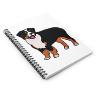 Bernese Mountain Dog Spiral Notebook - Ruled Line