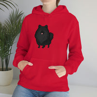 Black Pomeranian Unisex Heavy Blend™ Hooded Sweatshirt, S - 3XL, 6 Colors, Cotton/Polyester, FREE Shipping, Made in USA!!