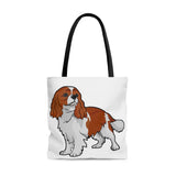 Cavalier King Charles Spaniel AOP Tote Bag