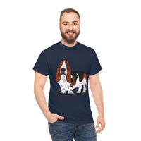 Basset Hound Unisex Heavy Cotton Tee, S - 5XL, 12 Colors, 100% Cotton, FREE  Shipping, Made in USA!!