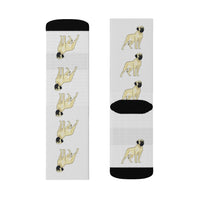 Mastiff Sublimation Socks, 95% Polyester, 3 Sizes, Cushioned Bottoms, Made in the USA!!