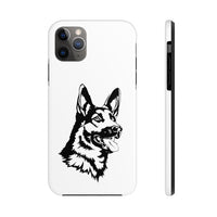 German Shepherd Case Mate Tough Phone Cases, Over 30 Sizes, Impact Resistant, Rubber Liner, FREE Shipping, Made in USA!!