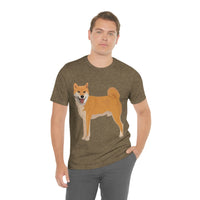 Shiba Inu Unisex Jersey Short Sleeve Tee, S - 3XL, 16 Colors, 100% Cotton, Light Fabric, FREE Shipping, Made in USA!!