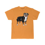 Australian Shepherd Men's Short Sleeve Tee, S - 5 XL, 11 Colors, Soft Cotton, Light Fabric, FREE Shipping, Made in USA!!