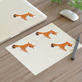 Boxer Sticker Sheets, 2 Image Sizes, 3 Image Surfaces, Water Resistant Vinyl, FREE Shipping, Made in USA!!