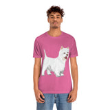 West Highland White Terrier Unisex Jersey Short Sleeve Tee, S - 3XL, Cotton, Light Fabric, FREE Shipping, Made in USA!!
