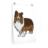Shetland Sheepdog Premium Matte vertical posters
