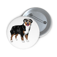 Australian Shepherd Custom Pin Buttons