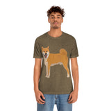 Shiba Inu Unisex Jersey Short Sleeve Tee, S - 3XL, 16 Colors, 100% Cotton, Light Fabric, FREE Shipping, Made in USA!!