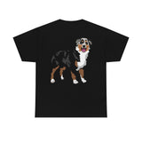 Australian Shepherd Unisex Heavy Cotton Tee, S-5XL, 12 Colors, 100% Cotton, Light Fabric, FREE Shipping, Made in USA!!