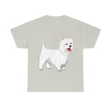 West Highland White Terrier Unisex Heavy Cotton Tee, S - 5XL, Cotton, FREE Shipping, Made in USA!!