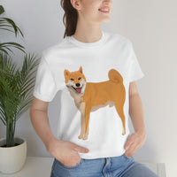 Shiba Inu Unisex Jersey Short Sleeve Tee, S - 3XL, 16 Colors, 100% Cotton, Light Fabric, FREE Shipping, Made in USA!!