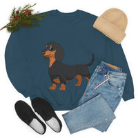 Dachshund Unisex Heavy Blend™ Crewneck Sweatshirt, S - 2XL, 14 Colors, Cotton/Polyester, Medium Fabric, FREE Shipping, Made in USA!!