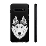 Siberian Husky Tough Cell Phone Cases, 33 Types of Cases, 2 Layer Case, Impact Resistant, FREE Shipping, Made in USA!!