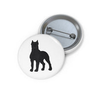 Cane Corso Custom Pin Buttons, 3 Sizes, Safety Pin Back, Made in the USA!!